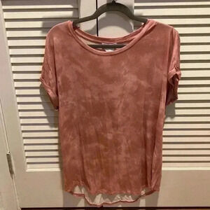 Pink Light Washed / Tie Dye Shirt